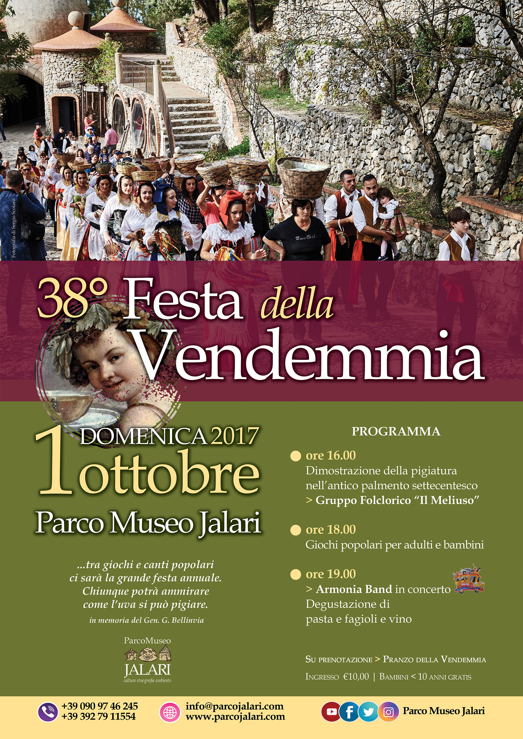 Festa della Vendemmia 2017 al Parco Museo Jalari (Messina, Sicilia)